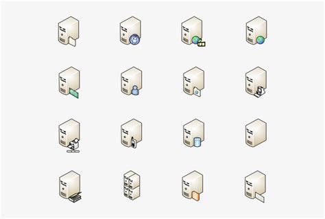 Vector Library Server Vector Isometric Visio Server Icon Transparent