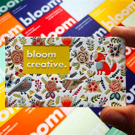 Maybe you would like to learn more about one of these? Cool Business Card: Bloom Creative - PaperSpecs