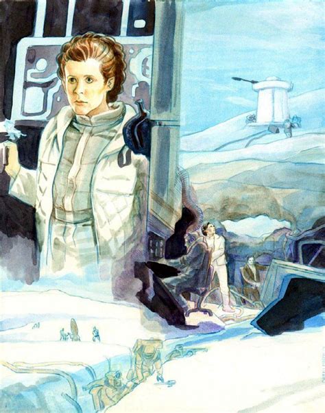 Star Wars The Empire Strikes Back Princess Leia By Cynthia Martin Star Wars Art Leia Star