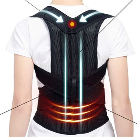 Buy Azod Adjustable Deluxe Full Back Posture Corrector Back Brace