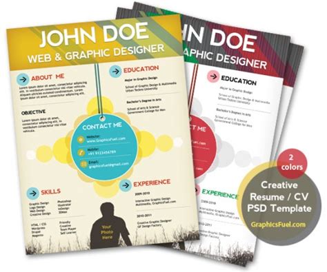 Name date of birth place of birth. 15 Free Resume Photoshop Templates for Enhancing the ...