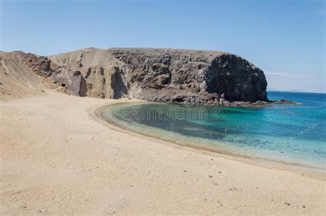 Playa De Papagayo Of Lanzarote Canary Islands Stock Image Image Of Blanca Landscape