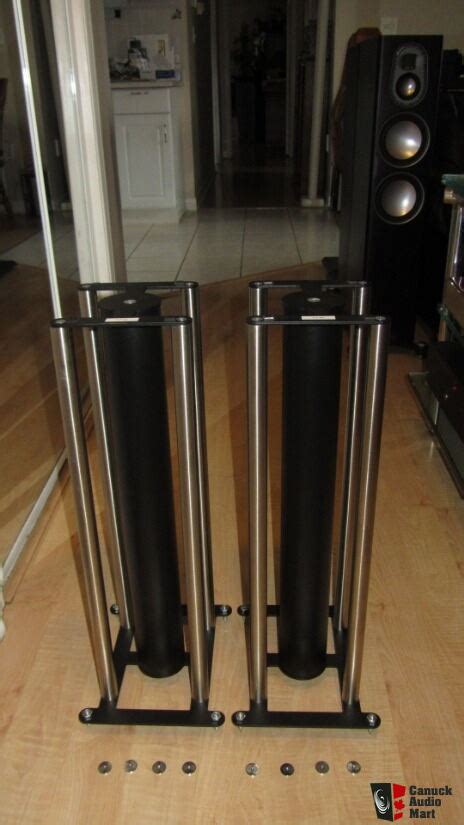 Custom Design Fs104 Steel Speaker Stands 24 Inch Photo 3340115