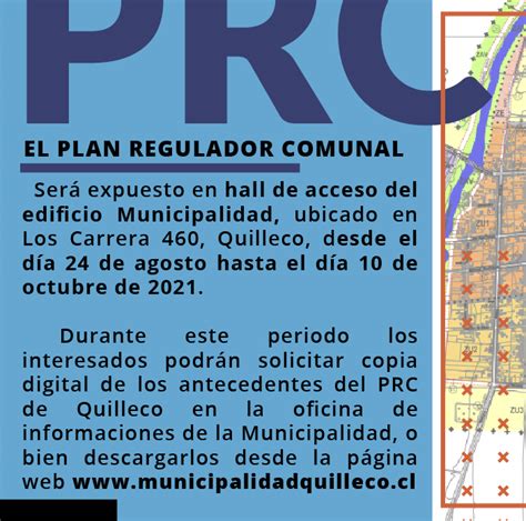 AVISO PLAN REGULADOR COMUNAL DE QUILLECO 2021 Municipalidad De Quilleco