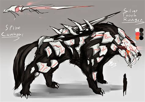 Rwby Grimm Silvertooth Ravager Commission By Batomys2731 Rwby