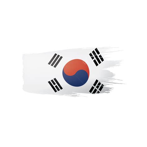Korean South Korea Vector Art Png South Korean Flag Korea Asia Vector