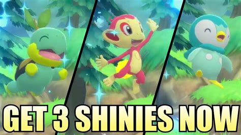 Get SHINY Sinnoh Starters NOW In Pokemon Brilliant Diamond Shining