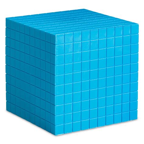 Grooved Base 10 Plastic Thousand Cube By Learning Resources Ler0927