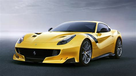 Hd Wallpaper Ferrari F12 Tdf Yellow Sport Car Wallpaper Flare