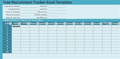Recruitment Tracker Excel Template