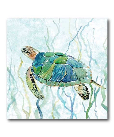 Take A Look At This Sea Turtle Swim II Wrapped Canvas Today Turtle