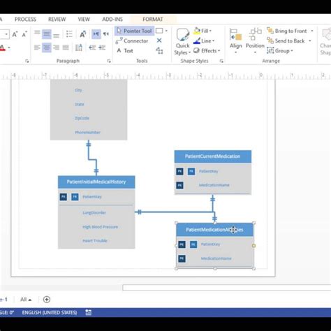 Visio 2013 Database Diagram Crows Foot Notation With Create A Er
