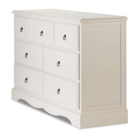 Large White Chest Of Drawers 7 Deep Drawer Chest Bedroom Furniture