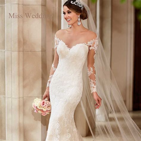 Https://tommynaija.com/wedding/sweetheart Neckline Wedding Dress With Lace Sleeves