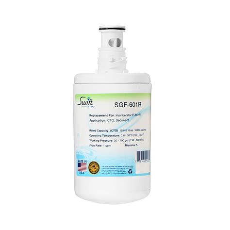 4.5 out of 5 stars. Swift Green Filters Insinkerator F-601R Replacement Under ...