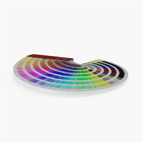 Unfolded Color Palette Guide Mockup 3d Model 9 3ds Blend C4d Fbx