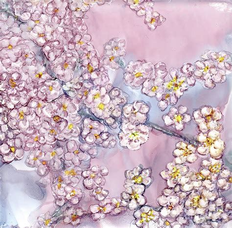 Cherry Blossoms 3 Painting By Eunice Warfel Fine Art America