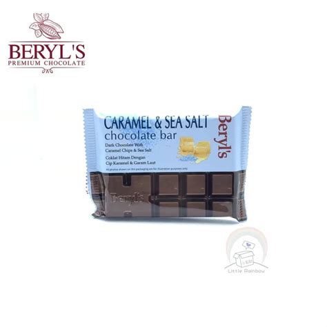 Beryl S Caramel Sea Salt Chocolate Bar G Coklat Dark Chocolate