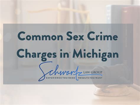 Common Sex Crime Charges In Michigan Schwartz Law Group