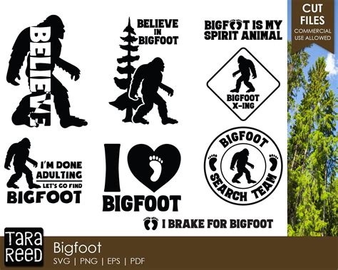 Bigfoot Sign Svg