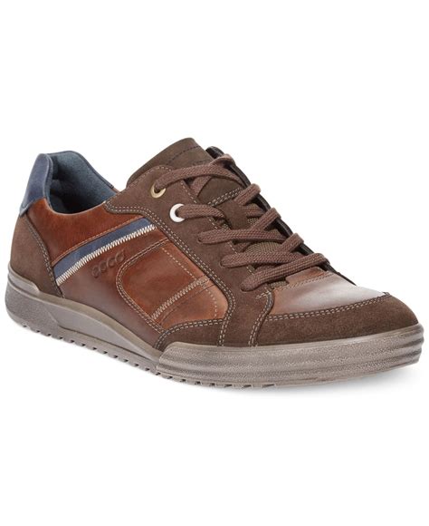 Ecco Fraser Casual Lace Up Shoes In Brown For Men Brownmarine Lyst