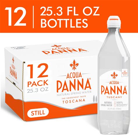 Acqua Panna Natural Spring Water Plastic Water Bottles Fl Oz