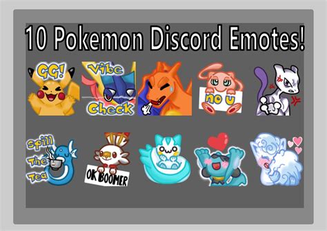 10 Pokemon Discord Emotes Etsy
