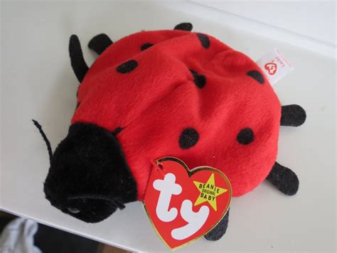Rare Ty Beanie Baby Lucky Ladybug Tag Date Error 8 Spots