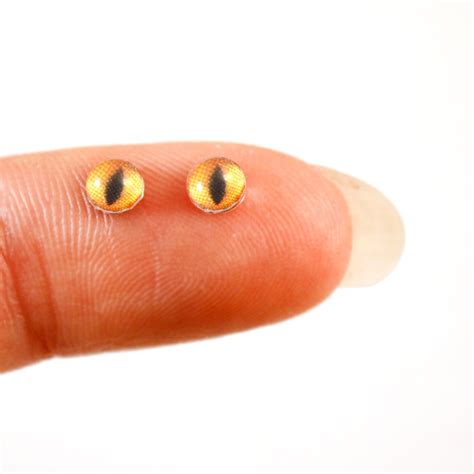 8 Pairs Of 4mm Cat Glass Eyes Handmade Glass Eyes