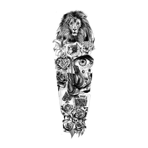 Lion Full Sleeve Design Idea Full Sleeves Design Full Sleeve Tattoo