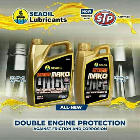 Seaoil Extreme Mako Fully Synthetic Oil 0W 40 With STP Additives Lazada PH