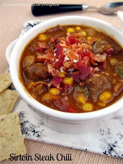 Serving up a sirloin steak. Sirloin Steak Chili | Recipe | Steak chili, Sirloin steak recipes, Sirloin recipes