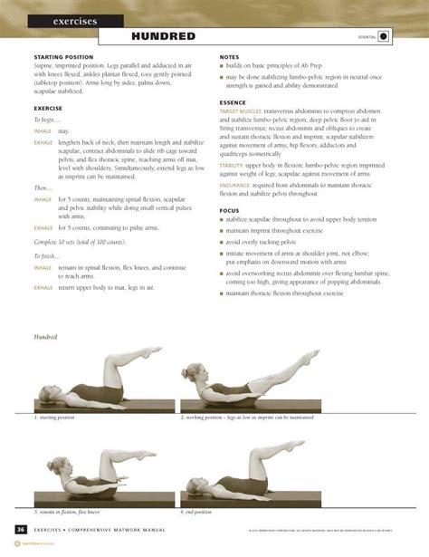 Stott Pilates Manual Comprehensive Matwork Engish Be Sure To Check