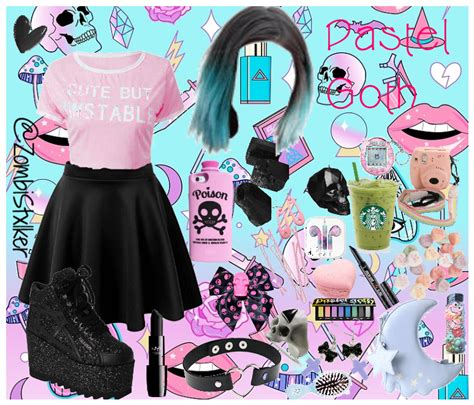 Kawaii Pastel Goth Aesthetic Outfits