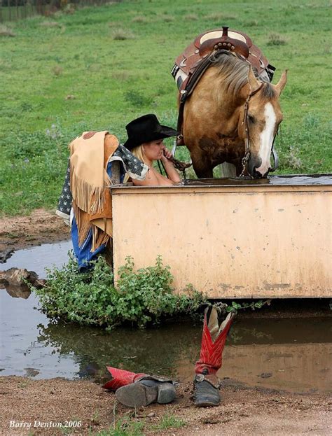 ~j Bath Time Horses Cowgirl And Horse Cowgirl Pictures