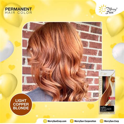 Merry Sun Permanent Hair Color Complete Kit Light Copper Blonde Lazada Ph