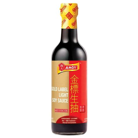 Amoy Gold Label Light Soy Sauce 500ml Waterside Wholesale
