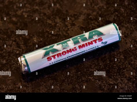 Packet Of Xtra Strong Mints Stock Photo Alamy