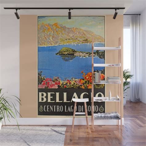 Italy Bellagio Lake Como Wall Mural By Aapshop Society6