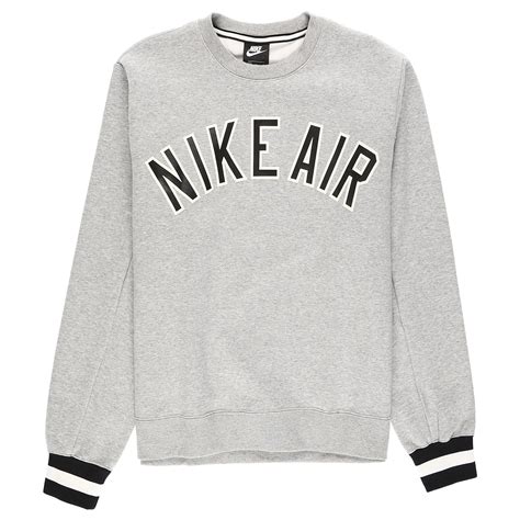 Buy and sell authentic nike streetwear on stockx including the nike x stussy international crewneck sweatshirt heather grey from ss21. Nike Air Crewneck Sweatshirt - Dark Grey Heather/Black ...