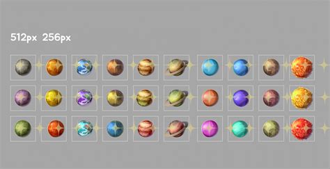Space Planet Icon Set Pack Gamedev Market