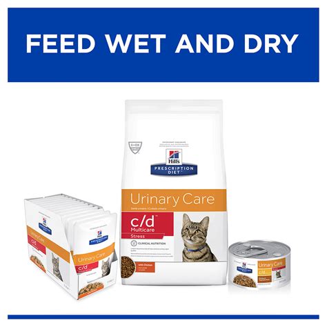 Please consult your veterinarian for further information on how our prescription diet foods can help your cat to continue to enjoy a happy and active life. Buy Hills Prescription Diet Cd Urinary Stress Wet Cat Food ...