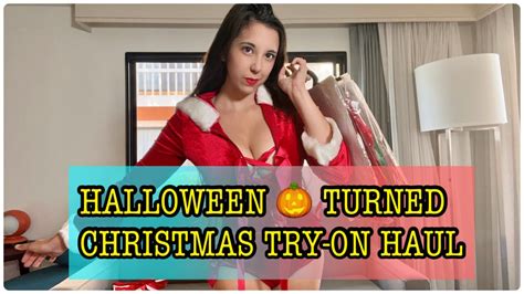 Sexy Lingerie Try On Haul Halloween And Christmas Costumes Cosplay Youtube