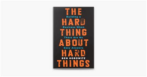 ‎the Hard Thing About Hard Things On Apple Books