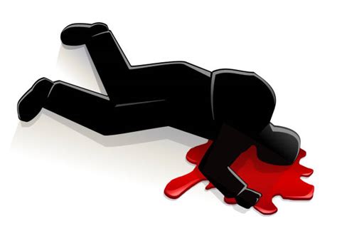 Murdered Bodies Silhouette Illustrations Royalty Free Vector Graphics