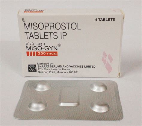 Misoprostol 200 Mcg Tablet Pharma Tablets Medicine Tablets