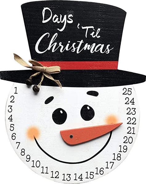 Nikky Home Snowman Advent Calendar 25 Days Until Christmas