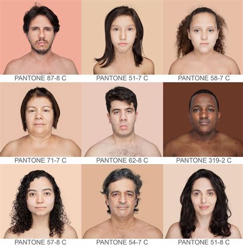 The Human Pantone Project Will Make You Smile Human Pantone Skin Tones
