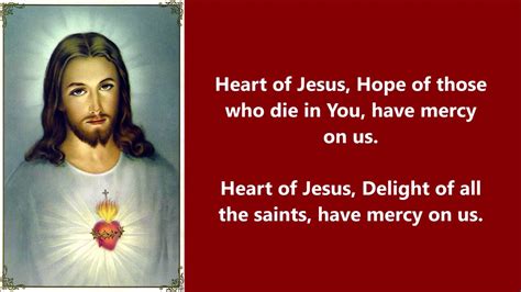 Litany Of The Most Sacred Heart Of Jesus Youtube