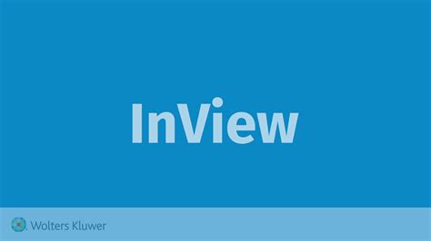 Wolters Kluwer Inview Integraties Youtube